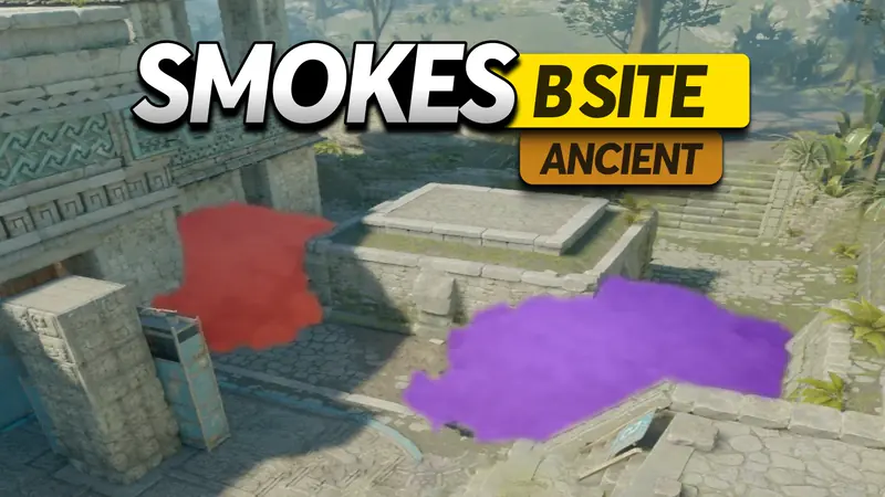 Thumbnail for video with smokes for B site on de_ancient