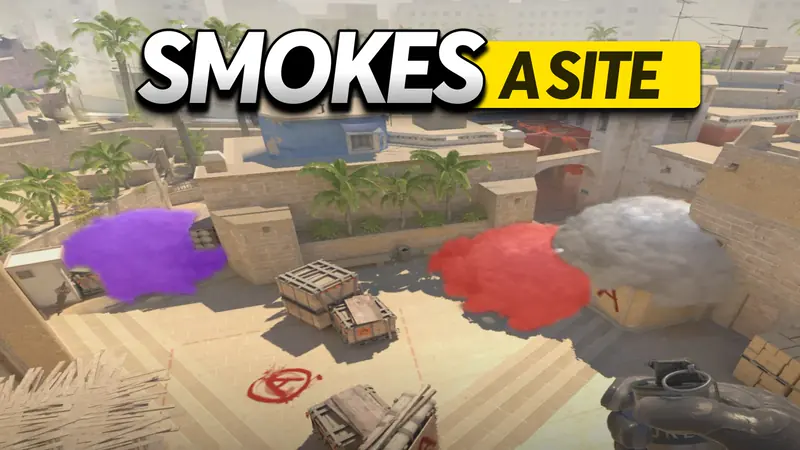Thumbnail for video with smokes for A site on mirage
